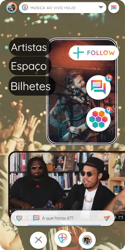 Interact screen